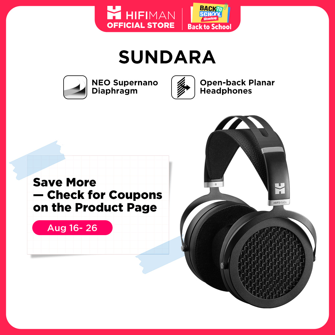 Planar Magnetic Iem Earphones - HIFIMAN SUNDARA หูฟังแบบครอบหูขนาดเต็มรูปแบบ ระบบแม่เหล็กแบบ Planar (สีดำ)