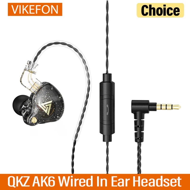 In Ear Monitors For Singers - หูฟังอินเอียร์มอนิเตอร์แบบมีสาย QKZ AK6 Pro พร้อมไดรเวอร์ทองแดง เสียงเบสหนักแน่น