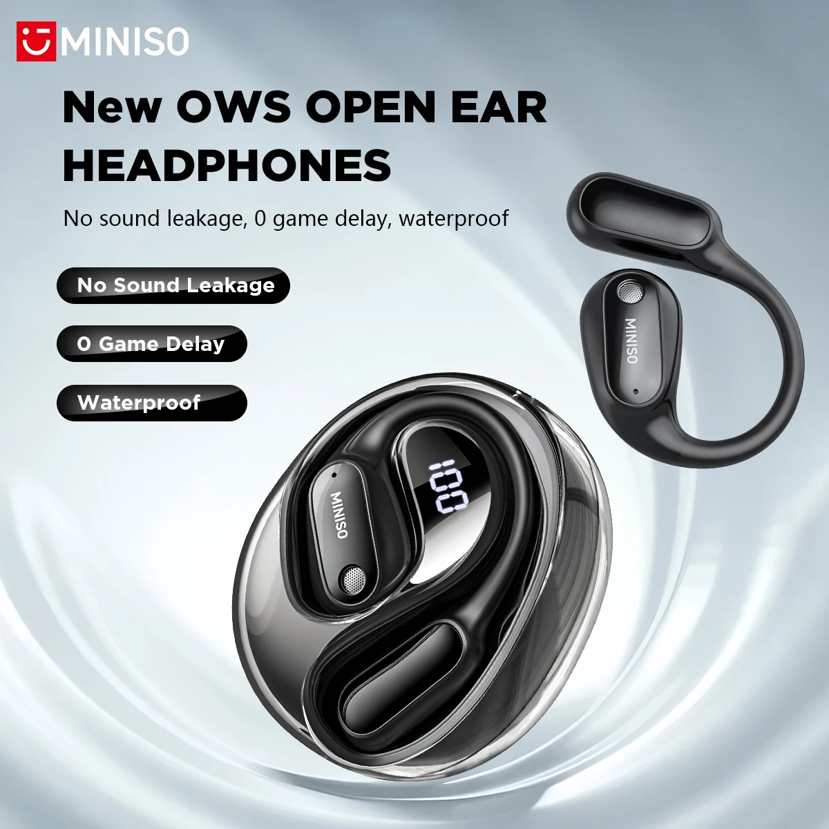 Headphones - MINISO MS190 หูฟังแปลภาษาด้วยเสียง AI แบบเรียลไทม์ รองรับ