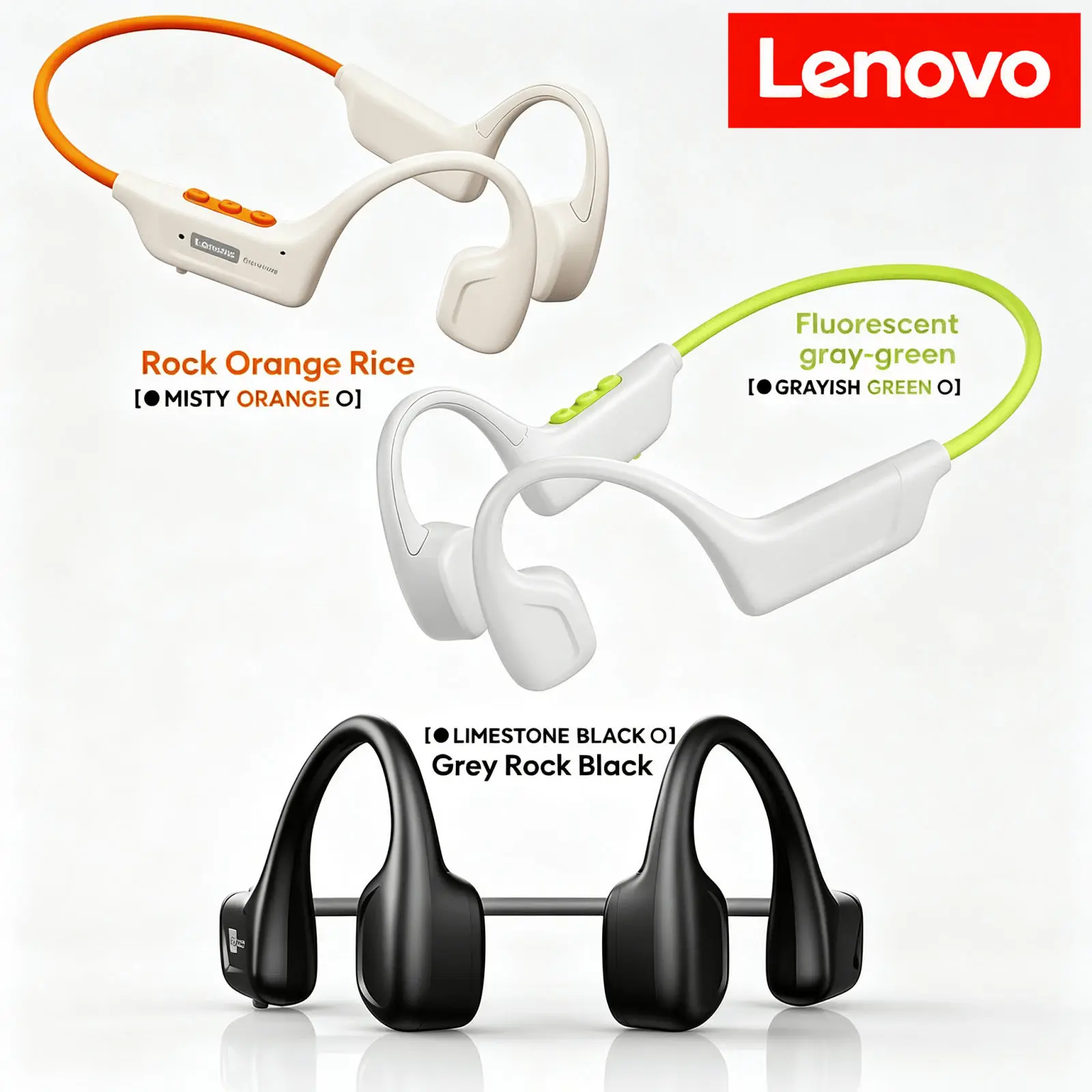 หูฟัง Lenovo S102 แบบนำเสียงผ่ - Bone Conduction Running Headphones บทวิจารณ์และราคา