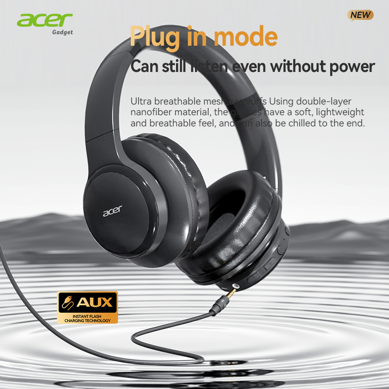 หูฟังบลูทูธไร้สาย Acer Ohr559  - Anc Wireless Over Ear Headphones บทวิจารณ์และราคา