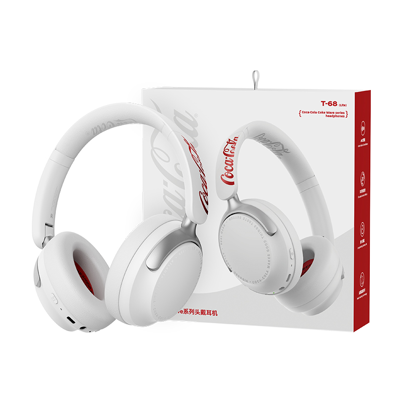 หูฟังครอบหู Coca‑Cola T-68Lite - Anc Wireless Over Ear Headphones บทวิจารณ์และราคา