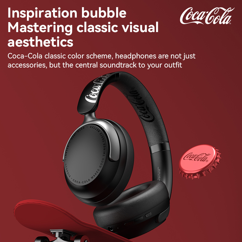 หูฟังครอบหู Coca‑Cola T-68Lite - Anc Wireless Over Ear Headphones บทวิจารณ์และราคา