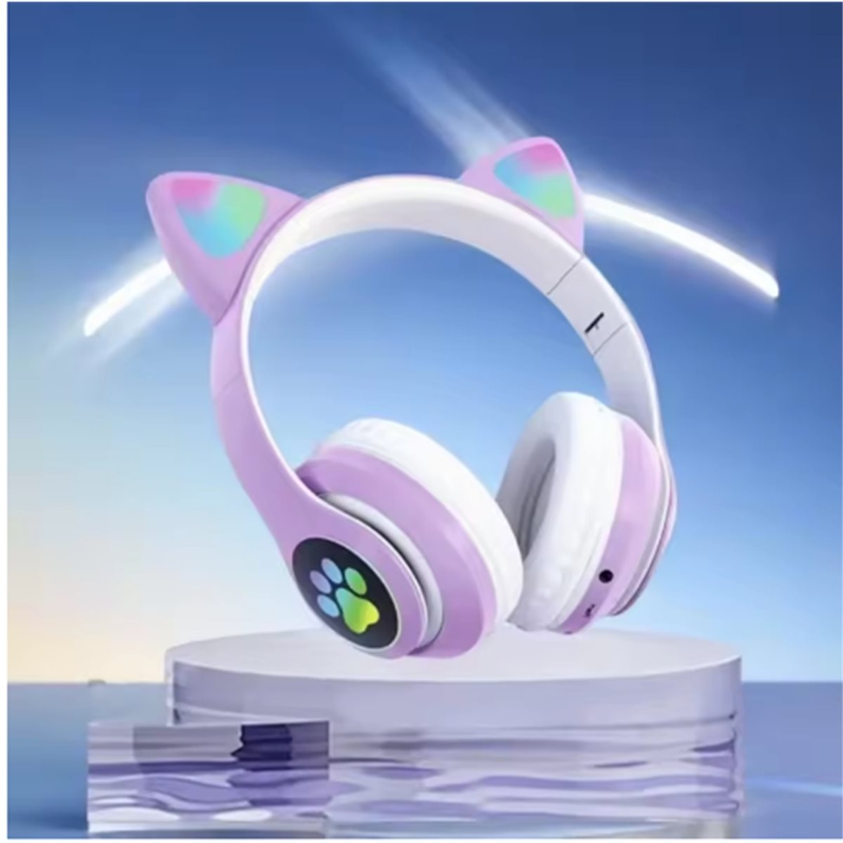 ชุดหูฟังบลูทูธ D1585 ดีไซน์น่า - Cat Ear Bluetooth Headset Led บทวิจารณ์และราคา