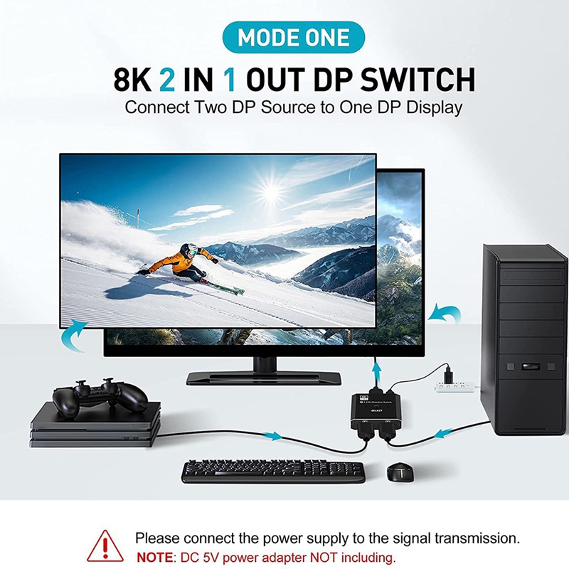 8K ดิสเพลย์พอร์ตสวิตช์ 2 ใน 1  - Laptops บทวิจารณ์และราคา